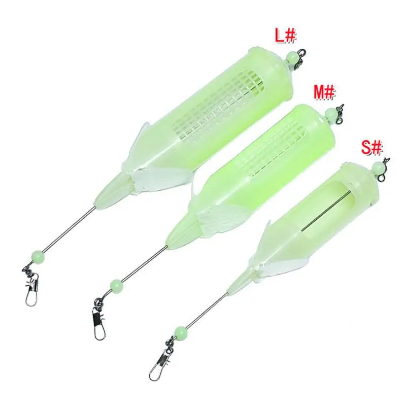 

Fishing Bait Cages Big Green Needle Bait Shrimp Cage Nests Beater Plastic Luminous Fishing Lure Cage Holder Basket Cage Traps
