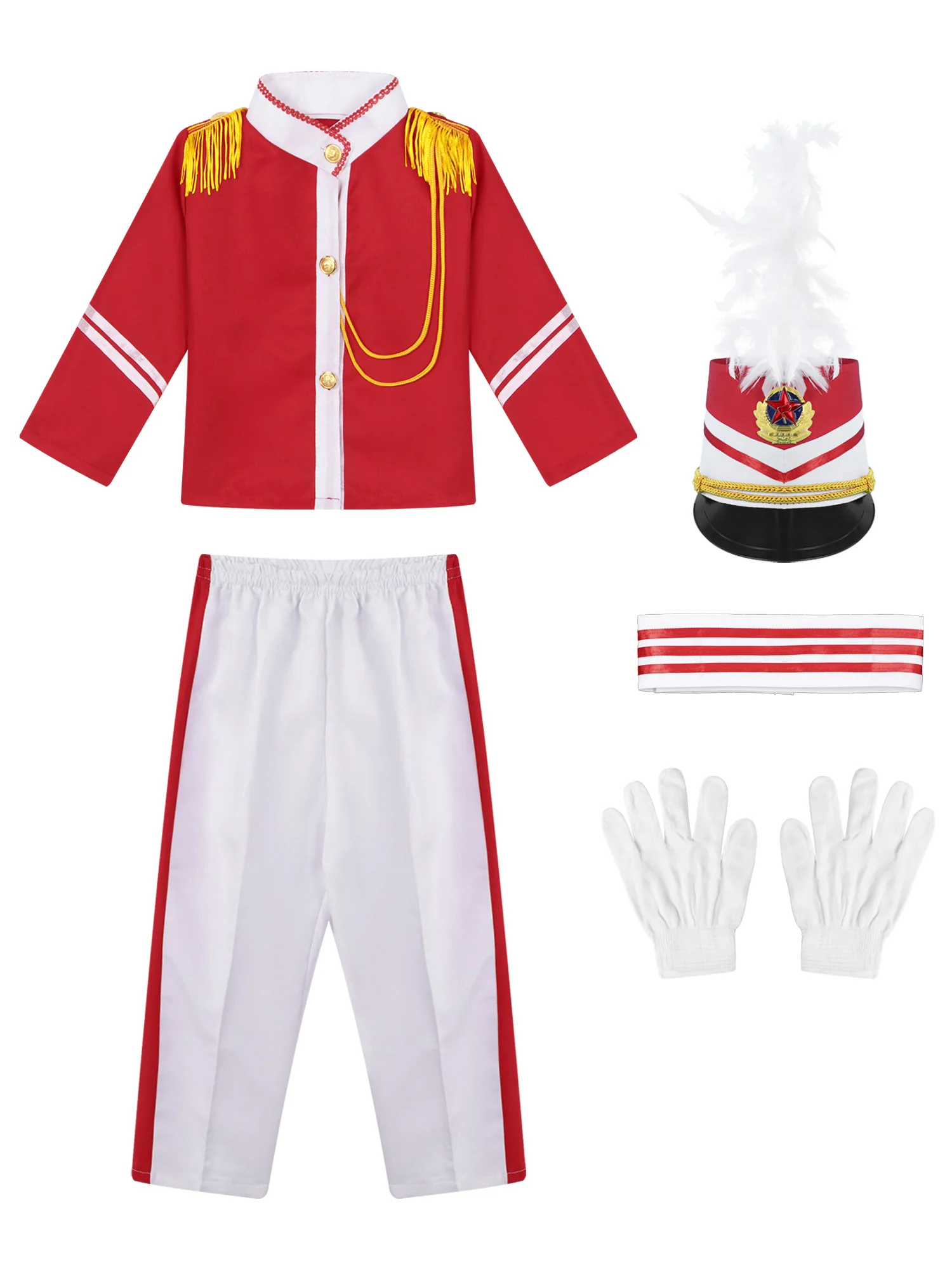 Детский костюм американского барабана для мальчиков и девочек британской