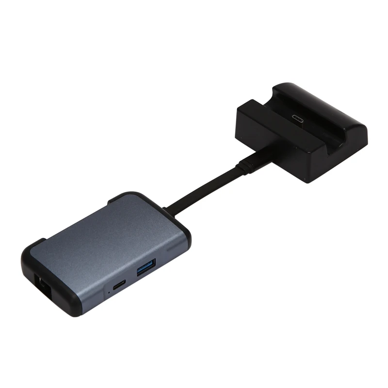 USB C HUB Type Docking Station 5 in 1 RJ45+PD+USB3.0X3 with Charger for Switch Gamepad | Компьютеры и офис