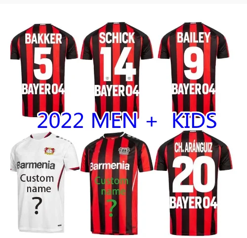 

21/22 Bayer 04 Leverkusen Soccer Jerseys DEMIRBAY WIRTZ BAKKER Football Shirt 2021 2022 BAILEY SCHICK PAULO CH Aranguiz DIABY me