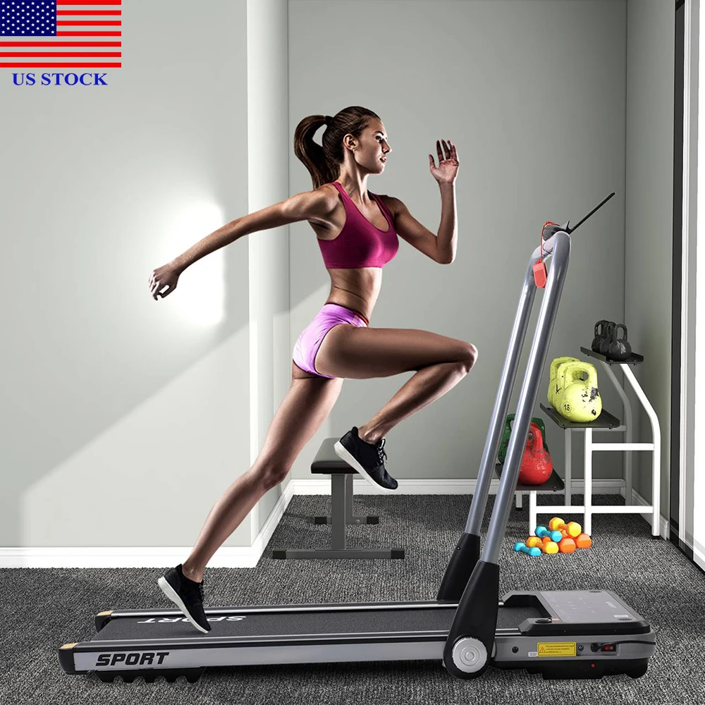 

US STOCK Running Machine 2.5HP Horizontally Foldable Electric Treadmill Motorized Fitness Gym Workout Equipment Exercise US001