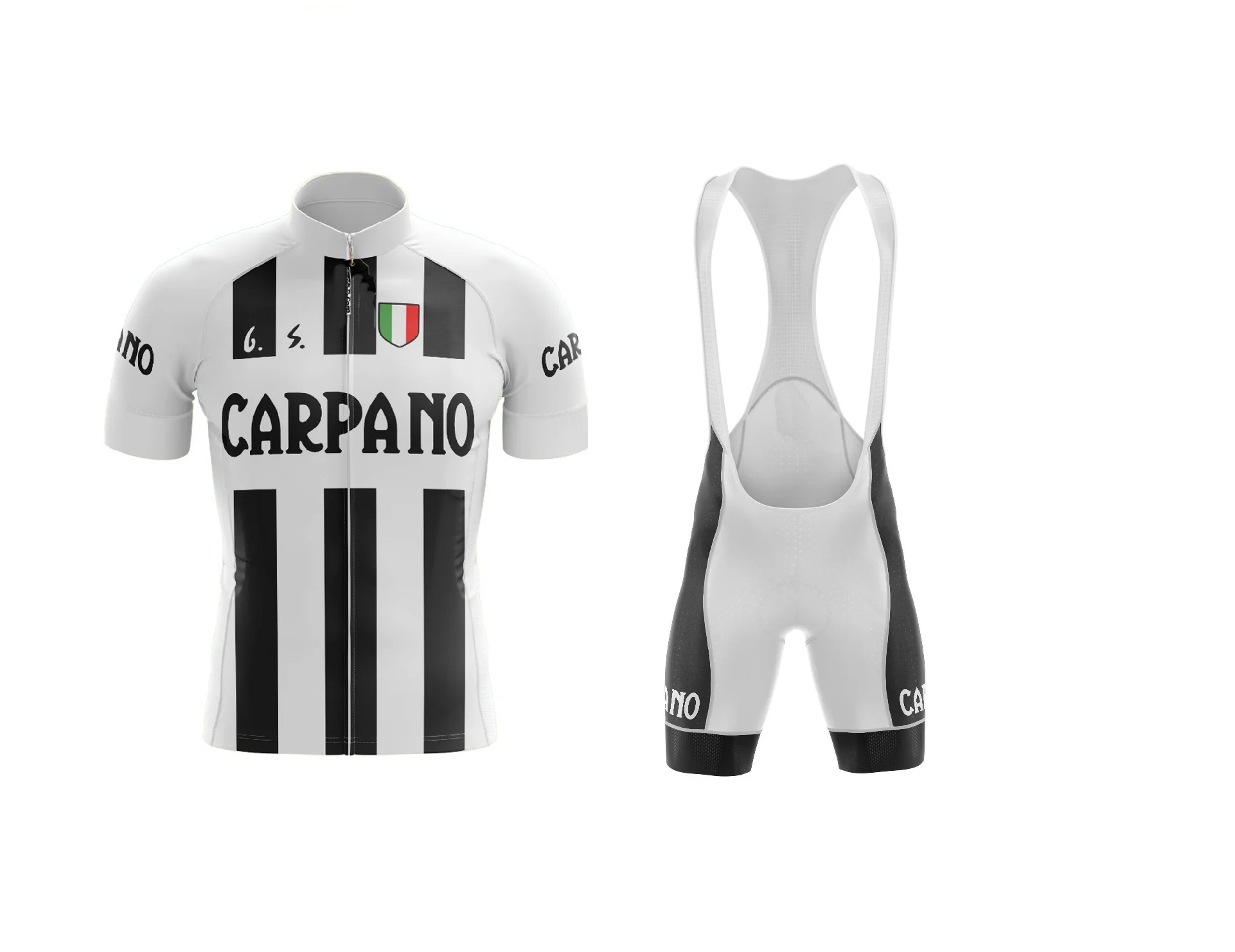

LASER CUT CARPANO TEAM Retro Classic Men's Cycling Jersey Short Sleeve Bicycle Clothing With Bib Shorts Ropa Ciclismo