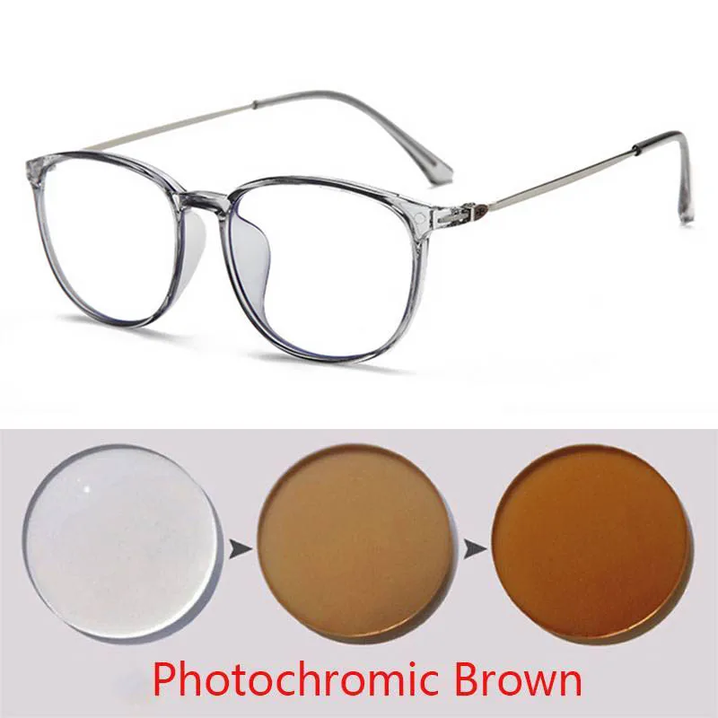 Anti-UV Finished Optical Eye Glasses Myopia Lens For Women Men Sun Photochromism Eyeglasses Degree Oculo -0.5 -1.0 -2.0 To -6.0 images - 6