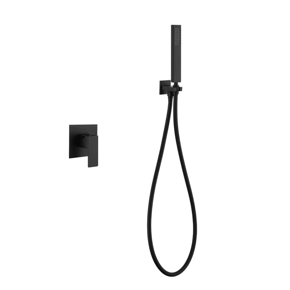 Набор для ванной комнаты смеситель из нержавеющей стали черного серебристого и