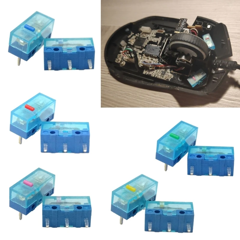 Y1UB оригинальный микропереключатель для мыши HUANO синий корпус 70 г 0 74N микрокнопка