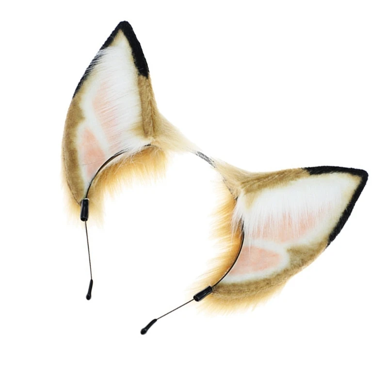 Повязка на голову с собачьими ушками ручной работы повязка в стиле аниме