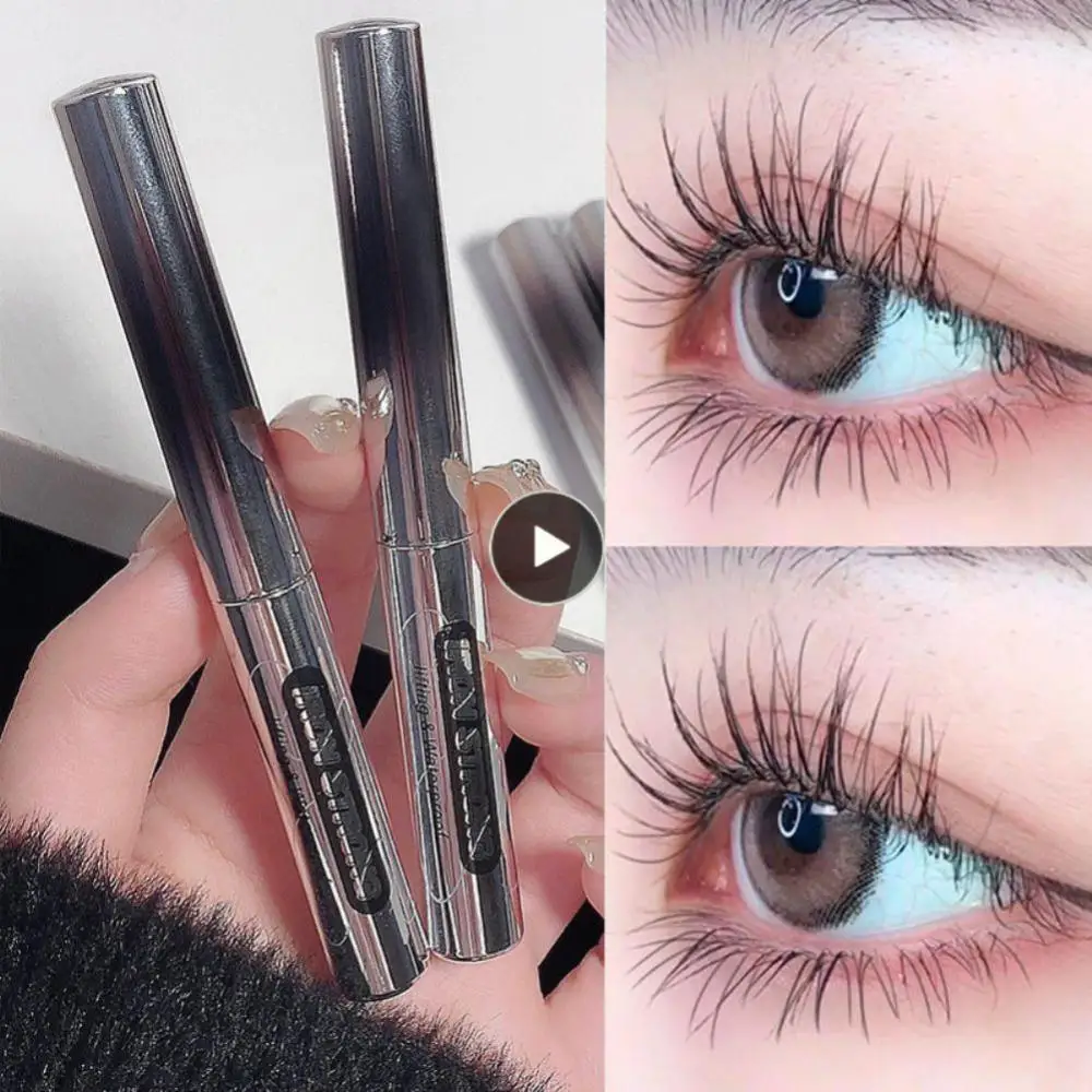 

Black Brown Mascara Sparkling Eyes Waterproof Mascara Eyelashes Extension Silver Tube Mascara Cosmetics Not Easy Smudge Mascara