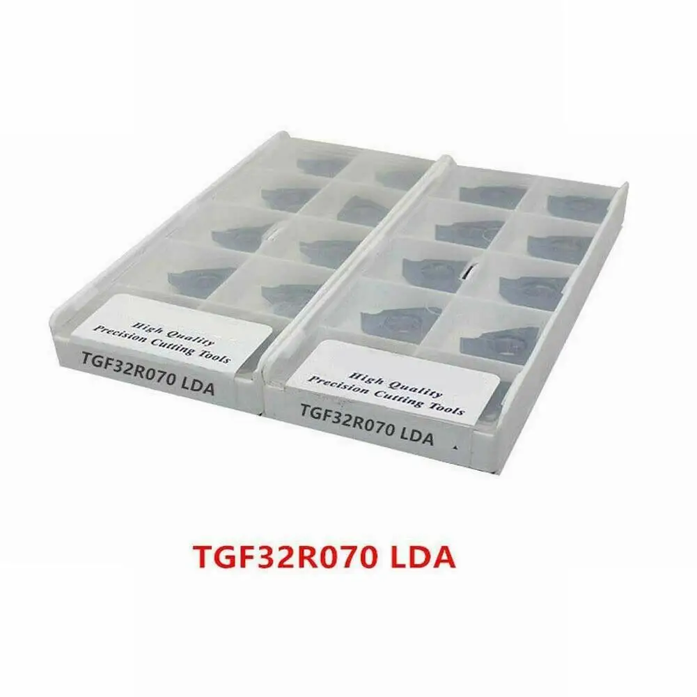 

Tools Carbide Inserts Set TGF32R070 LDA Cutting For Groove Holder Parts Replacement Accessories Blade Brand New