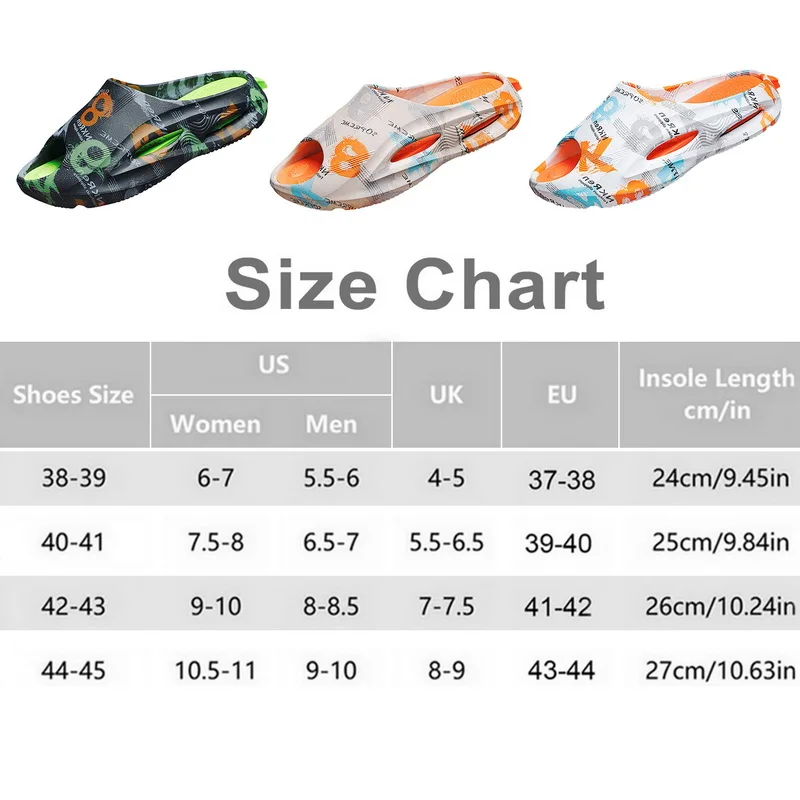 Hot Selling Flip-Flop Print Men'S Slippers Outdoor Casual Sandals Anti-Slip Wear-Resistant Sports Beach Slippers