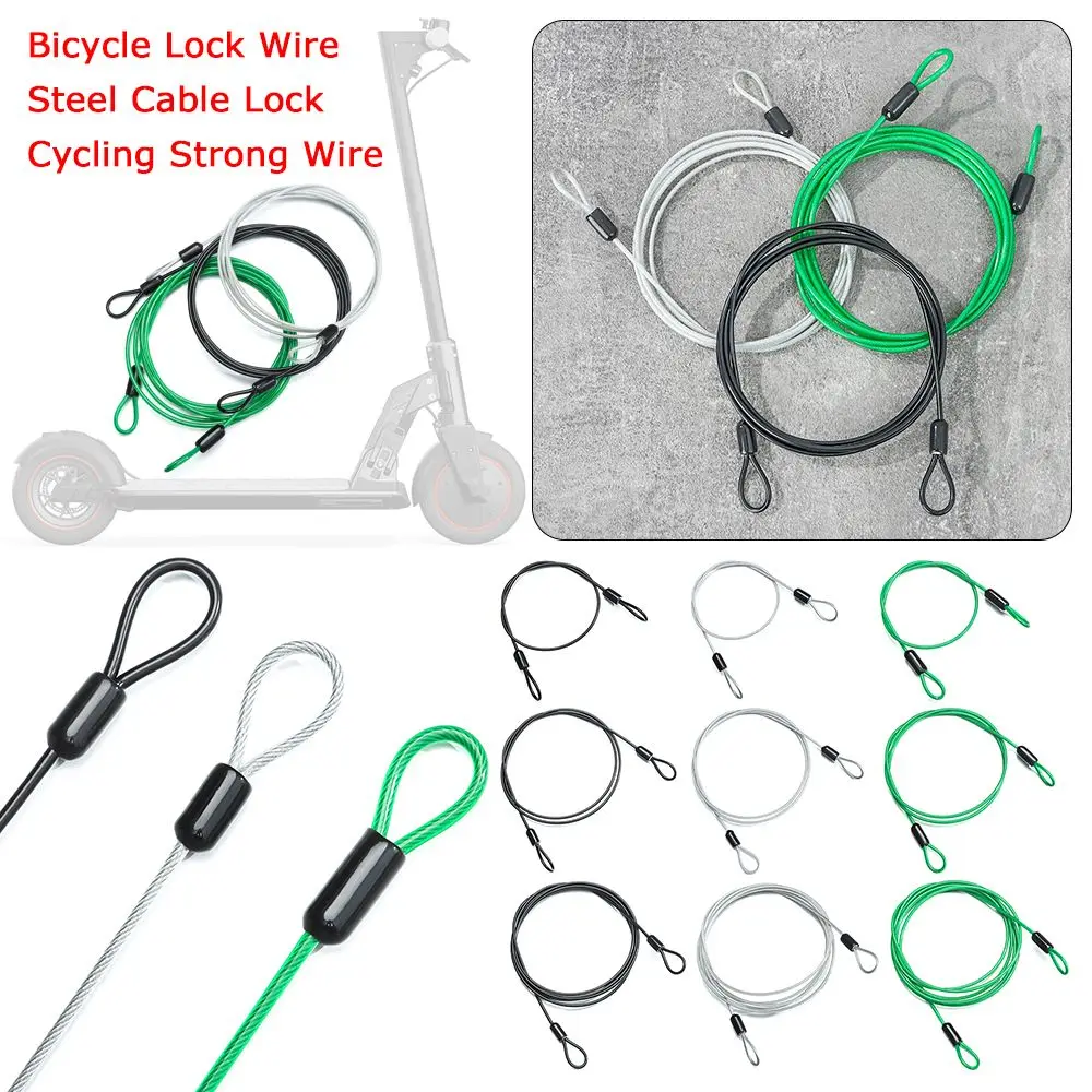 

Bike Rope Security Safety Rope Anti-theft Ropes Road Bike Lock Steel Cable Lock Cycling Strong Wire Bicycle Lock Wire