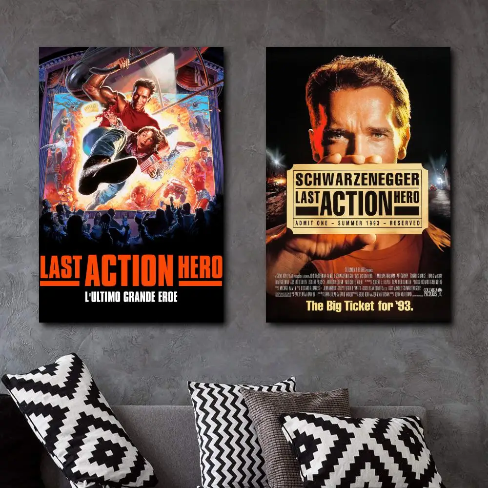 

Last Action Hero Low Poly Poster Painting Professionally Print Canva Prints Bedroom Large home decor Wall Art Picture canva wall