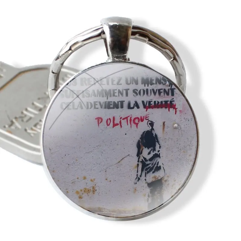 Брелок для ключей Banksy если вы повторяете врать раньше брелок