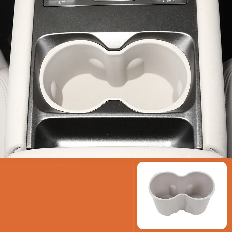 

Для BYD Yuan UP EV Yuan Pro 2024 2025 Автомобильный центральный контроль с беспроводной зарядкой, силиконовый коврик для чашки с водой, противоскользящий коврик, аксессуары