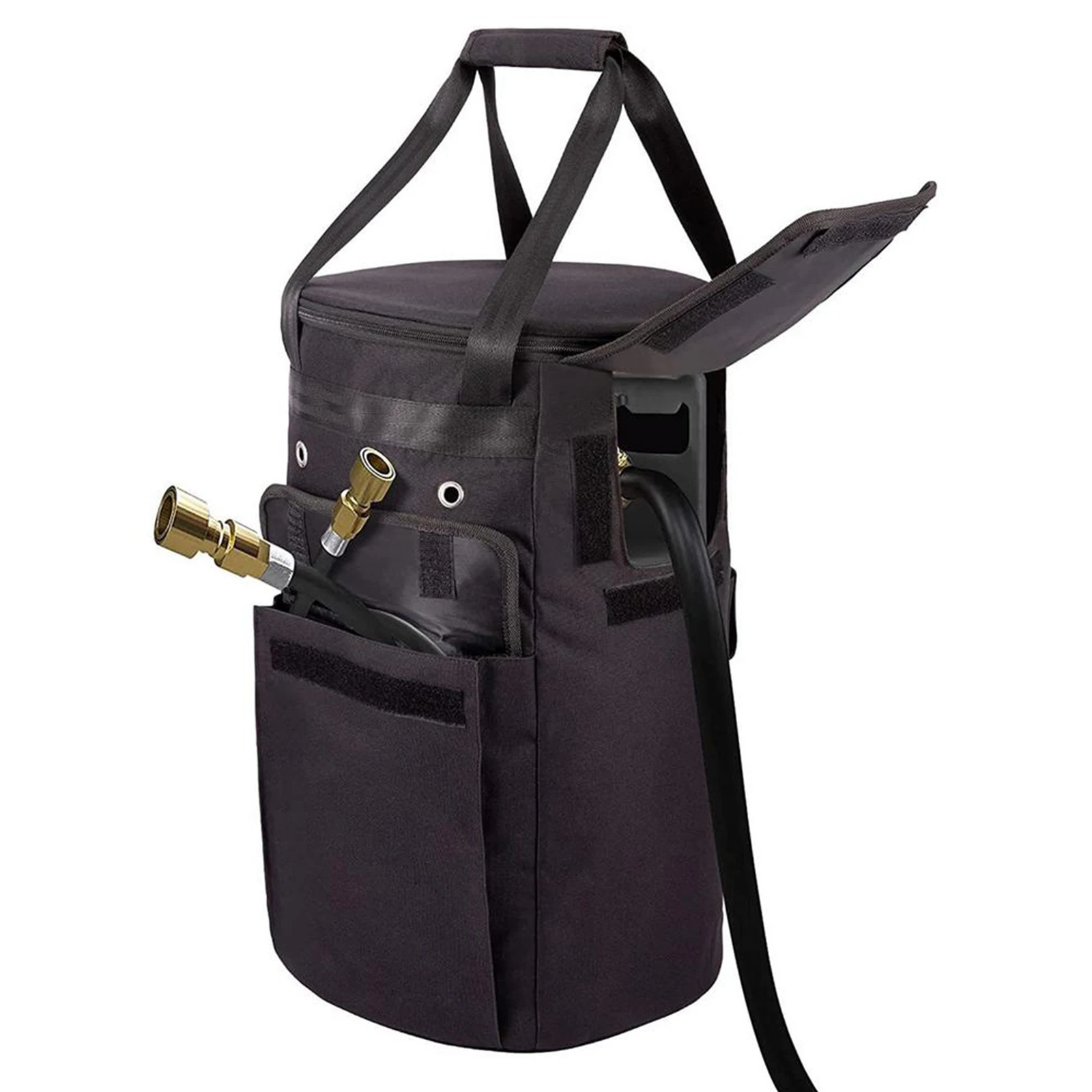 

Propane Tank Cover Propane Tank Storage Bag Ventilated Gas Cylinder Cover With Storage Pocket Propane Gas Can Protection Bags