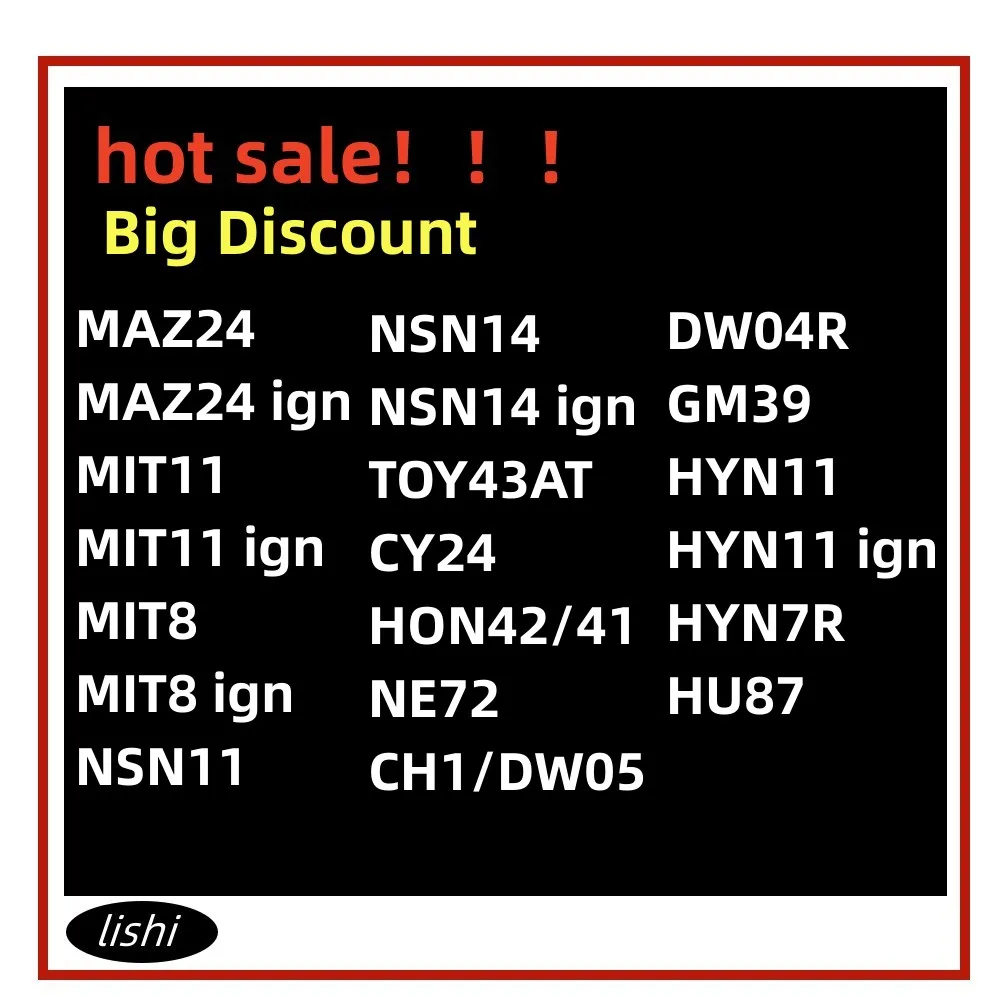021-040 Инструмент Lishi 2 в 1 2в1 GM45 для Haval2 BYD01 BYD01R BYDF0 HU43 HU49 HU46 HU56 HU58 HU64 HU66 HU87 HU92 HU100