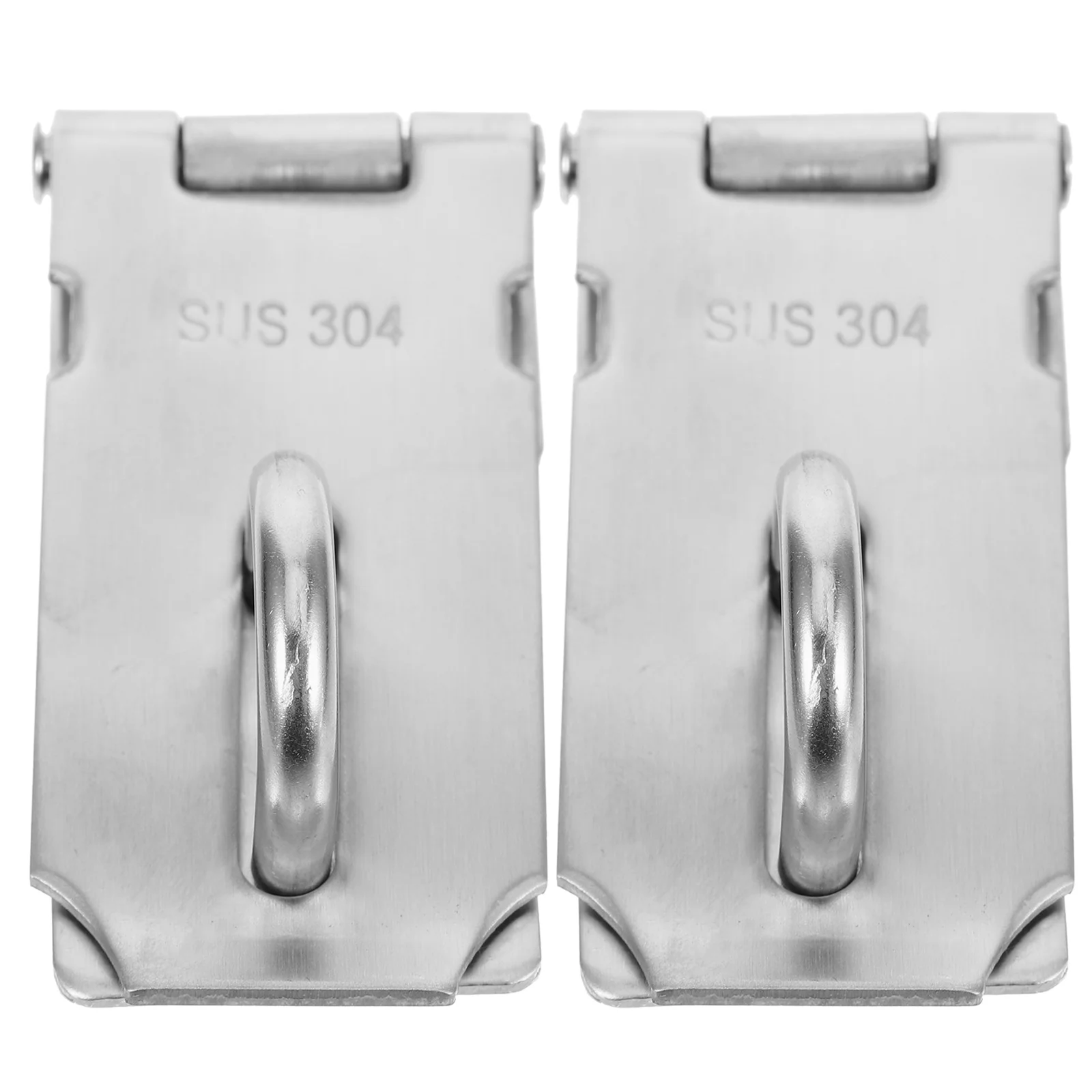 

2 Pcs Stainless Steel Door Buckle Locks for Doors outside Right Angle Padlock Hasp Shed Latch Latches Hasps Padlocks