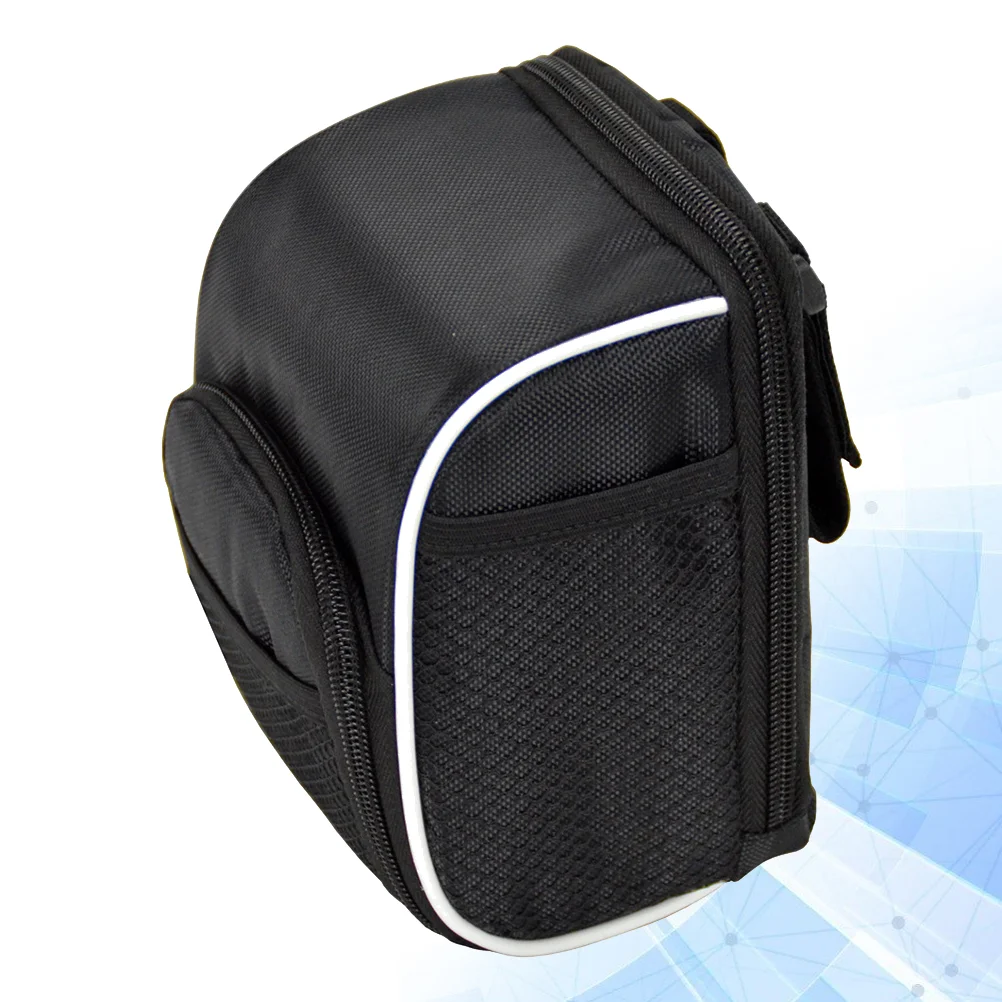 

Handlebar Bag Cycling Front Storage Bag Foldable Storage Pouch for Outside Outdoor (Black)