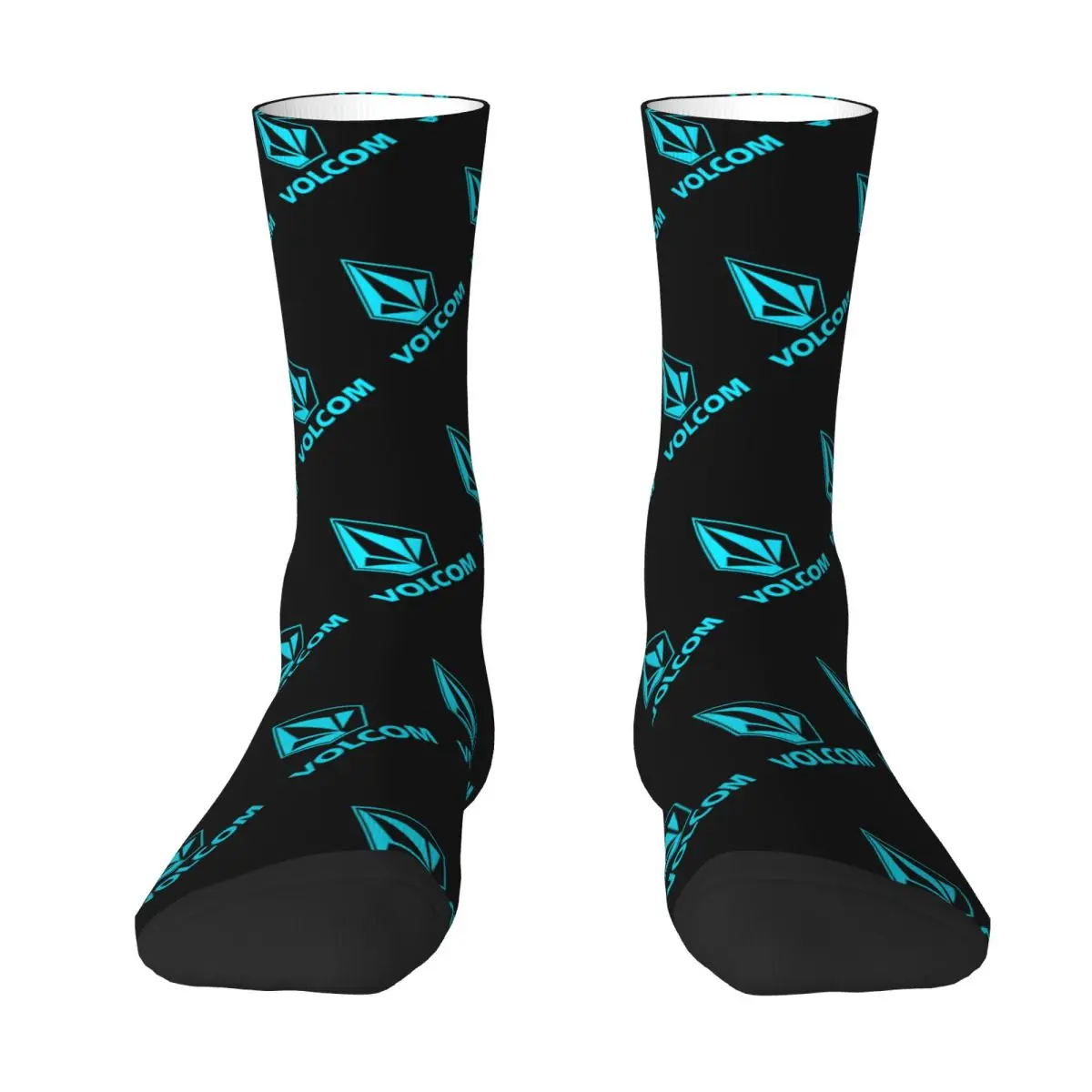 

Volcom Logo Socks Harajuku Super Soft Stockings All Season Long Socks Accessories for Man's Woman's Birthday Present