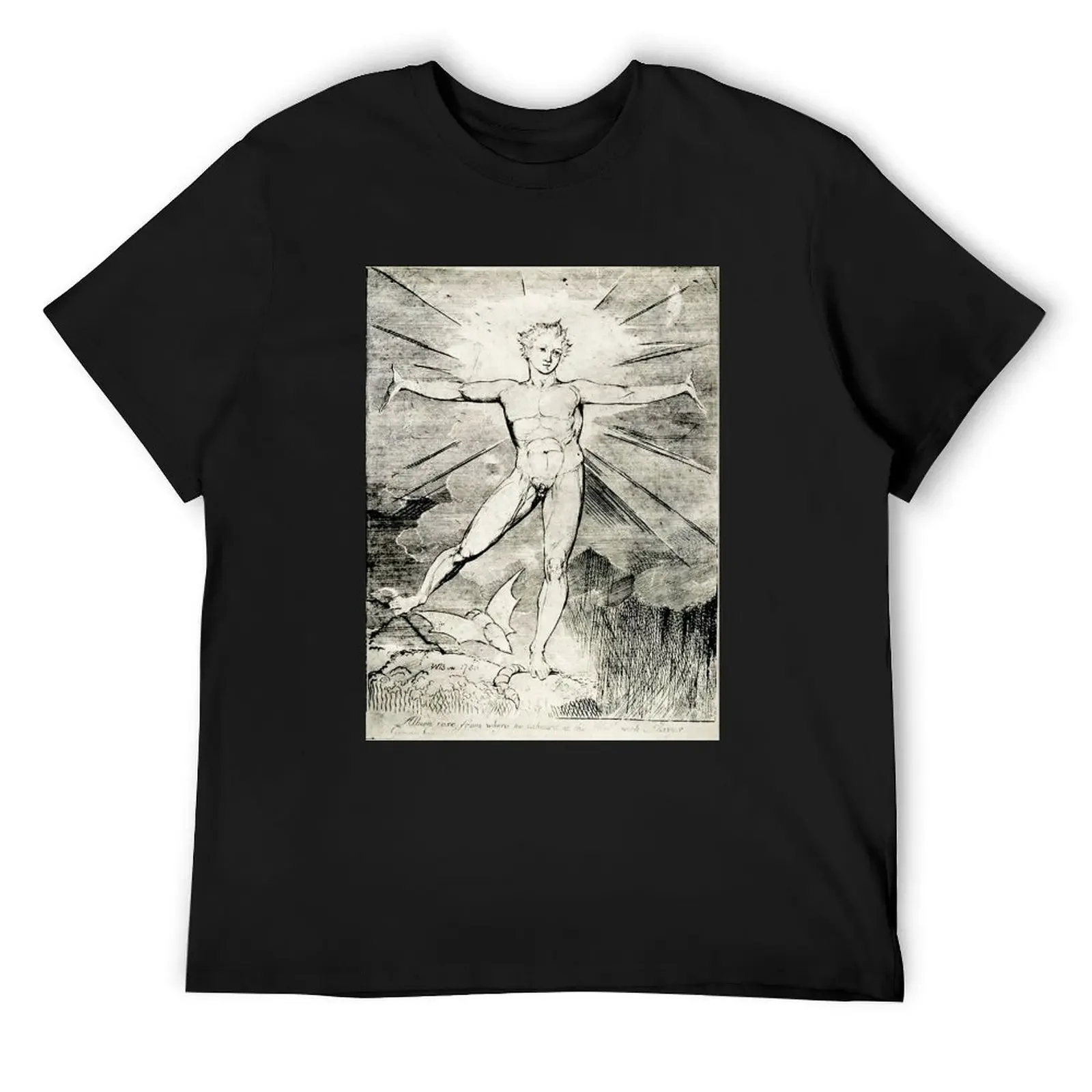 Футболка HD Glad Day or Morning by William Blake HIGH DEFINITION топы больших размеров футболки с