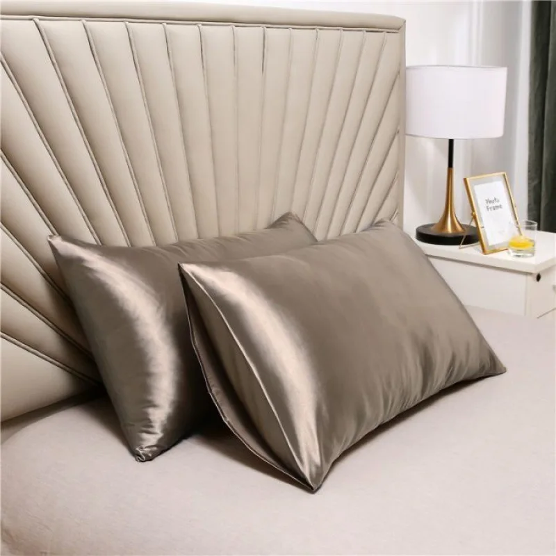 

Silk Pillow Cover Summer Tencel Household Comfortable Pillow Cover Student Silk Envelope Pillow Cover Two Piece Bedding