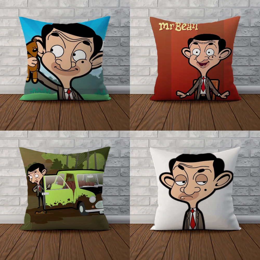 Декоративная Наволочка С Рисунком Mr. Bean 45x45 См Полиэстер/хлопок Экологически