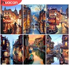 HUACAN 5d алмазная Картина Пейзаж полная дрель квадратная DIY Алмазная вышивка улица вышивка крестиком ручная работа украшение дома