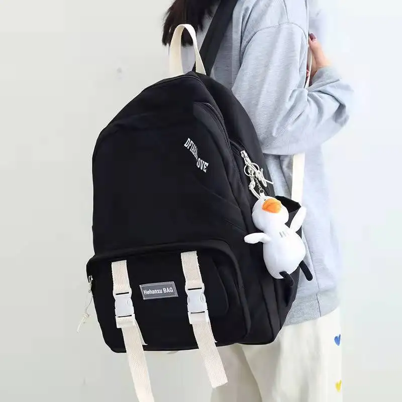 

High School Backpack Women Large Middle School Bags for Teenage Girls Student Korean Casual College Style 2022