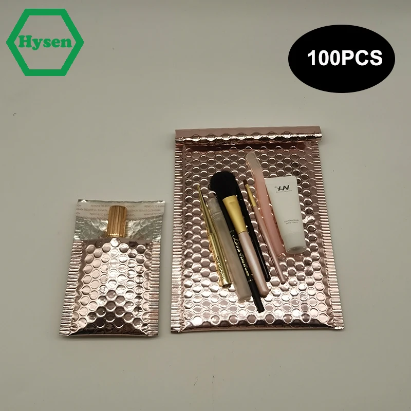 Hysen Metallic Bubble Mailers 100pcs Shipping Packaging for Business Mailing Gift Tearproof Self Sealing Padded Envelope