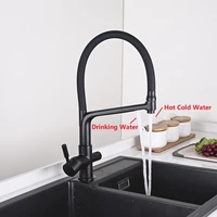 kitchen water filter faucet gourmet kitchen faucets dual spout filter faucet mixer 360 degree rotation water purification taps