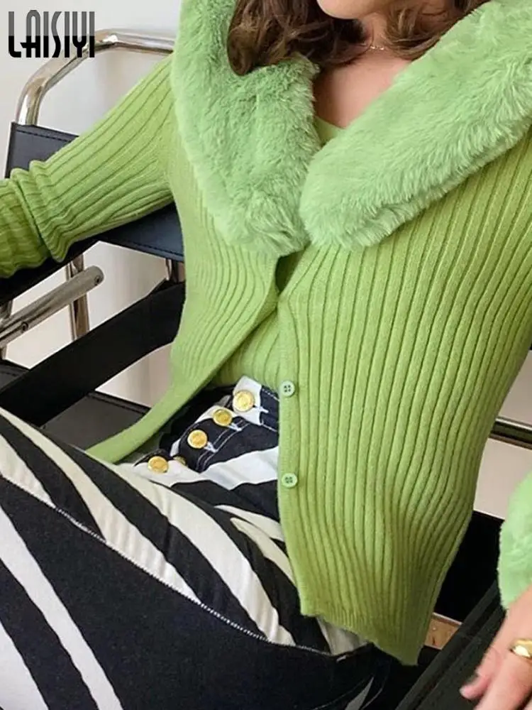 Однотонные вязаные кардиганы Повседневный свитер в рубчик джемперы на пуговицах