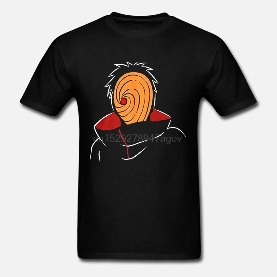 Летние новые модные повседневные мужские футболки Uchiha Obito с графическим принтом