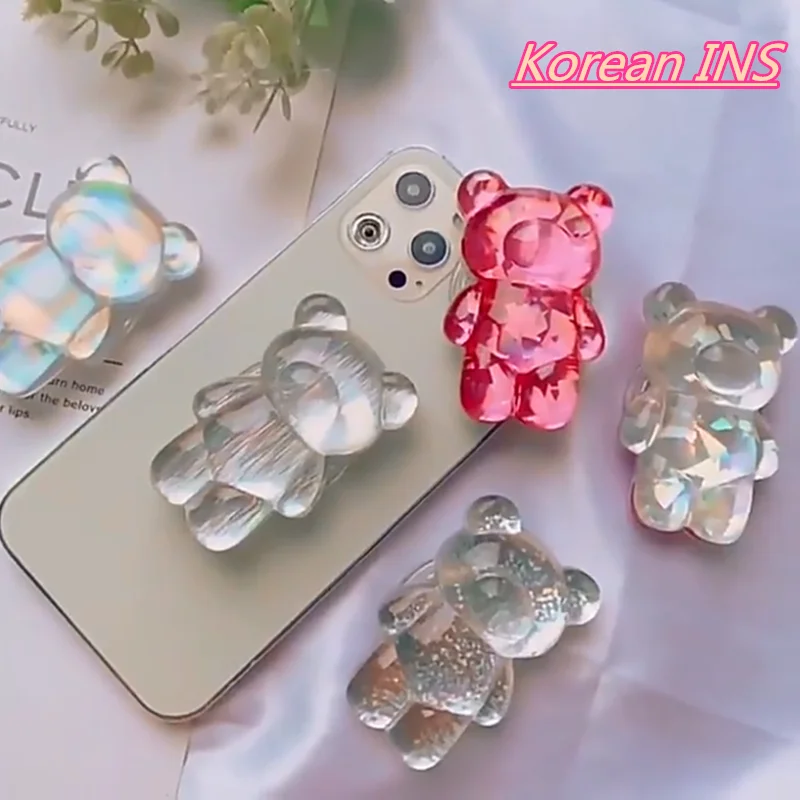 Аксессуары для мобильных телефонов в корейском стиле Griptok милый медведь складной