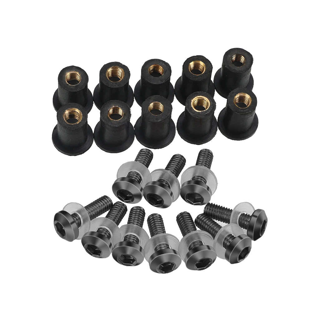 

Для Honda CBR1000RR CB1000R CBR600RR CBR600F CBR600F4I CBR929RR лобовое стекло Детские Болты Винты Резиновые заклепки комплекты