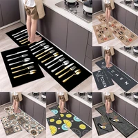 fashionable simple nordic style kitchen floor mat household carpets long strip door mat modern home decor rugs for bedroom