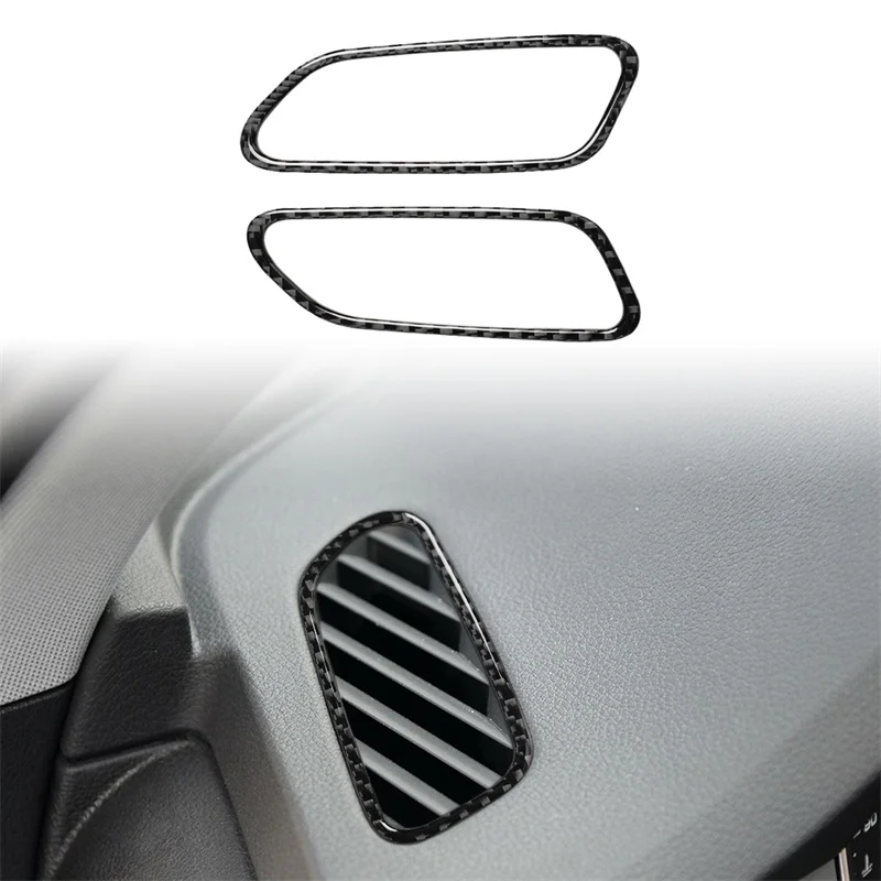 

For Audi Q7 SQ7 4M 2016 2017 2018 2019 Car Stickers Carbon Fiber CarDashboard Panel AC Vent Outlet Trim Interior Car Accessories