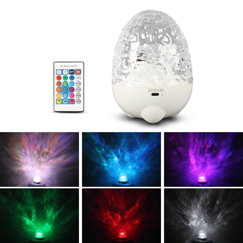 Nachtlampje Ночник в виде яйца динозавра с RGB-проектором Bluetooth-колонкой пультом