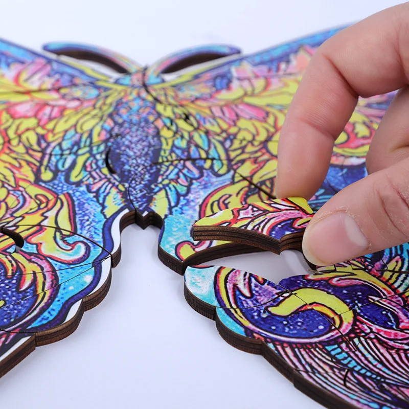 Высококачественные 3D головоломки деревянные каждая деталь карта в форме