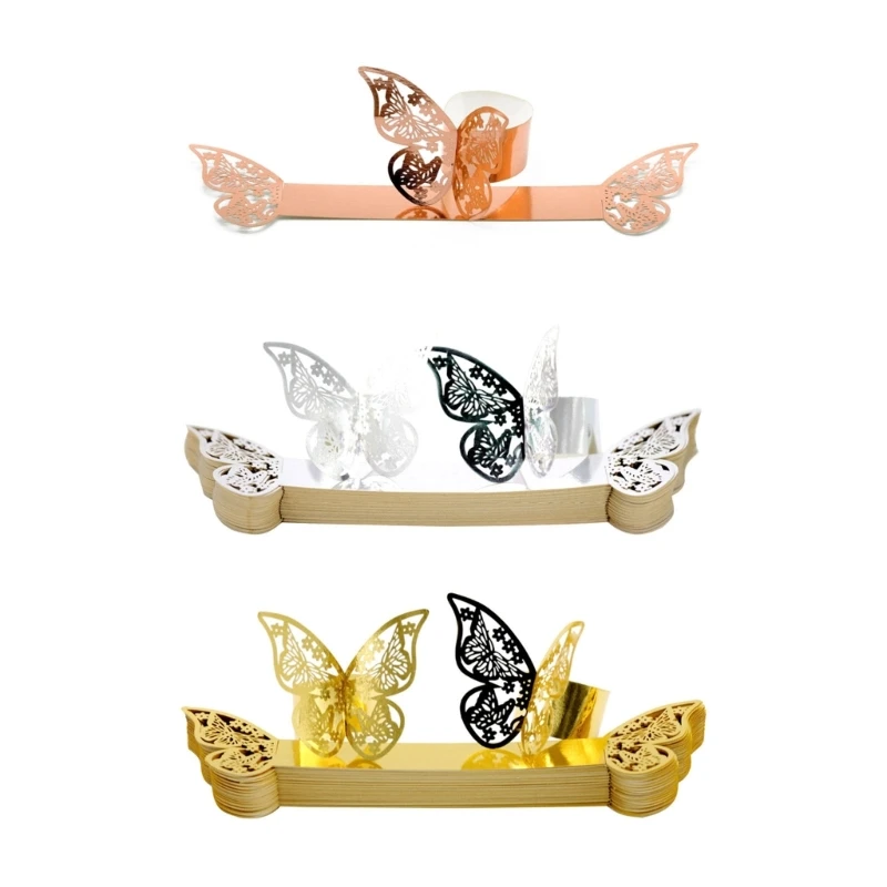 

Butterfly Serviette Rings Butterfly Shaped Party Supplies for Hotels and Parties Drop shipping