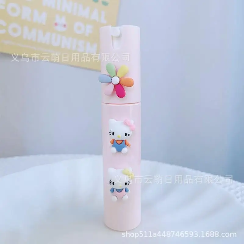 

NEW 30Ml Sanrioed Anime Kt Cat Perfume Atomizer Portable Liquid Container Cartoon Spray Empty Bottle Refillable Traveling Gifts
