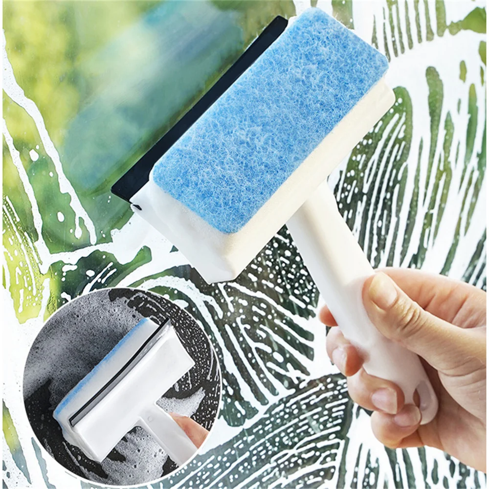

Double-sided Creative Magic Window Glass Cleaning Brush Bathroom And Kitchen Supplies Wall Sponge Brush Household Cleaning Tool