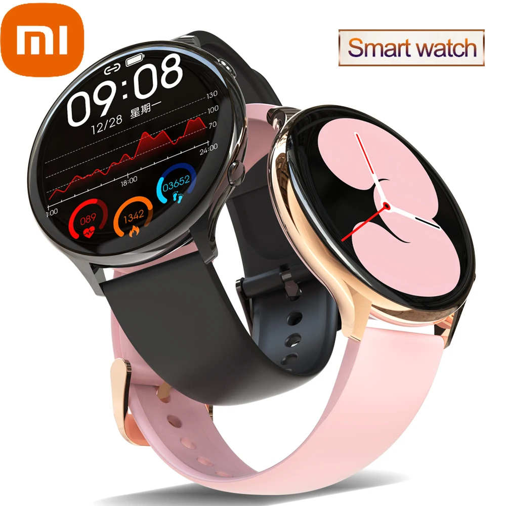 

Xiaomi Temperature Smart Watch Women Heart Rate Blood Pressure Sports Fitness Blood Oxygen Watch Ladies Ultra-thin Smartwatch