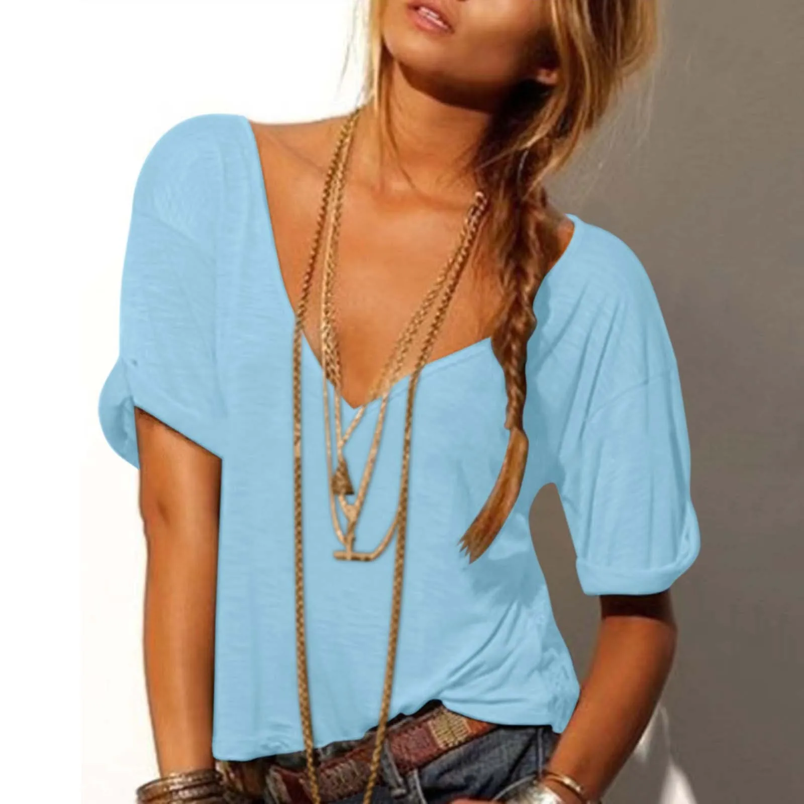 

Женская Толстая рубашка с длинным рукавом, модная удобная однотонная женская рубашка с длинным рукавом, женская рубашка из полиэстера и спа...