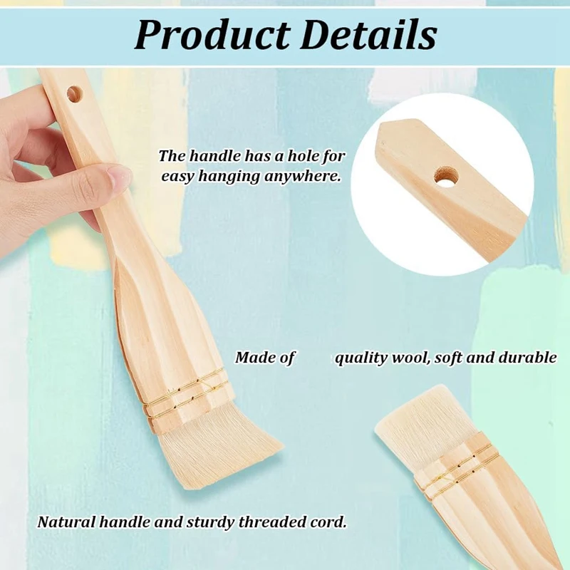 Набор керамических кистей 9 стилей кисти для керамической глазури шерстяная