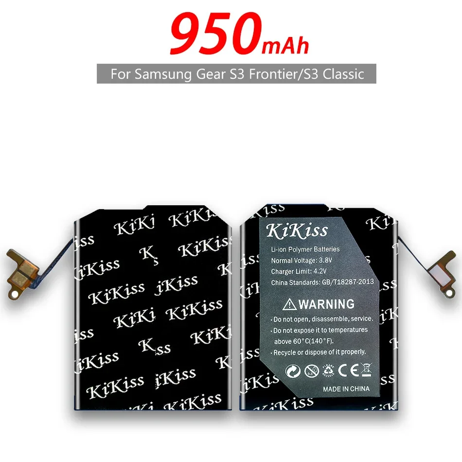 Мощный аккумулятор KiKiss EB-BR760ABE 950 мАч для Samsung Gear S3 Frontier/Classic EB-BR760A SM-R760 SM-R770 SM-R765 SM-R765S