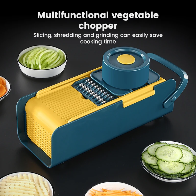 

5 in 1Vegetable Cutter Slicer Multifunctional Vegetable Slicer Fruit Potato Peeler Carrot Grater Cutting Kitchen Accessories