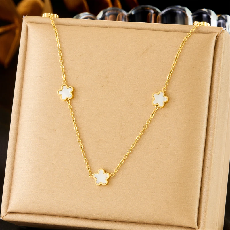 Женский комплект из колье браслета и нержавеющей стали 316L