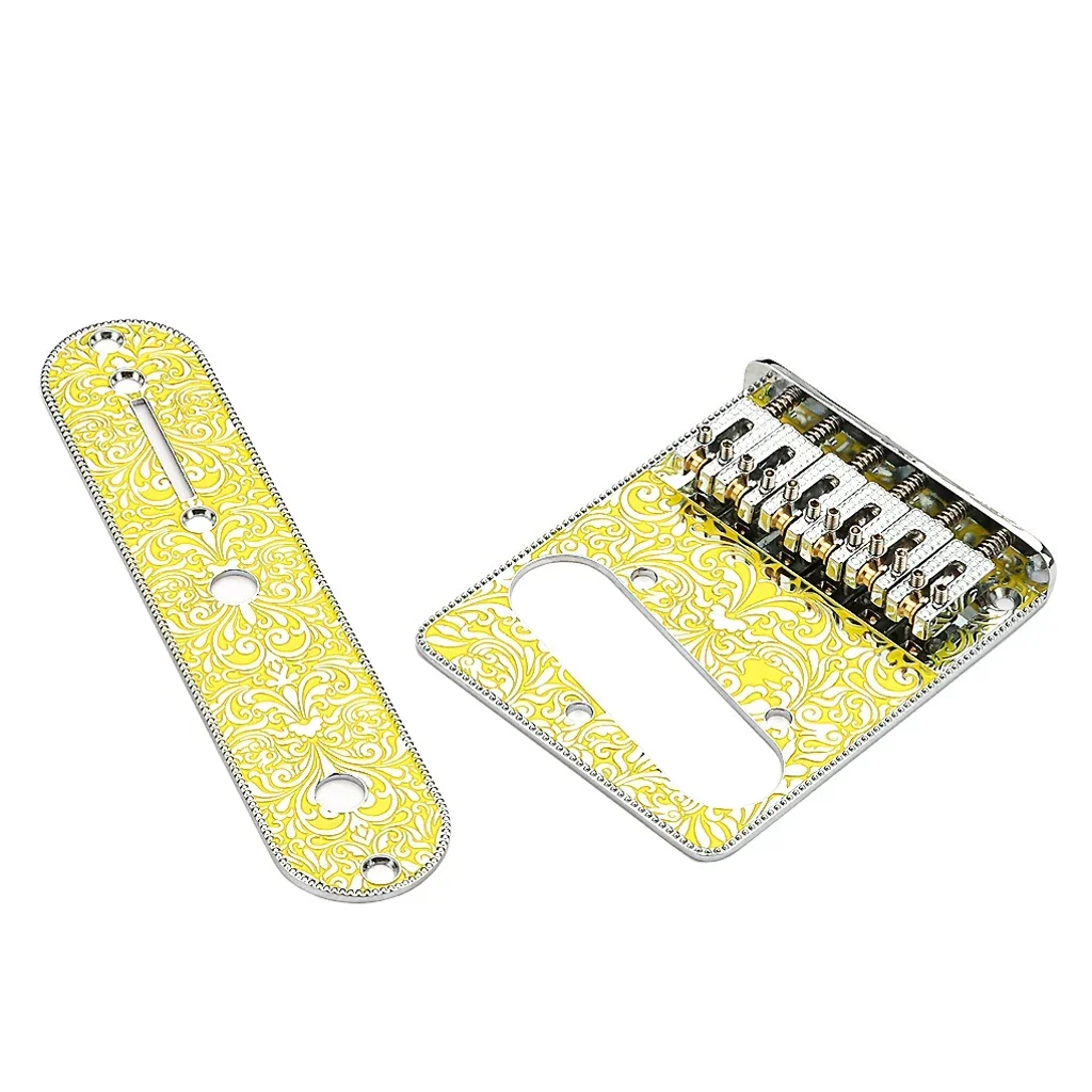 Набор из 6-струнного гитарного моста с роликовым седлом и контрольной пластиной