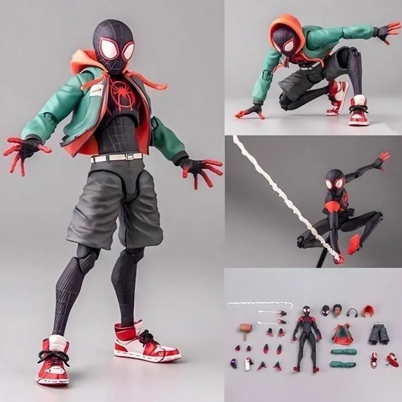 Sv Action Miles Morales Коллекция экшн-фигурок Sentinel Marvel Человек-паук в стихах-паука Фигурки