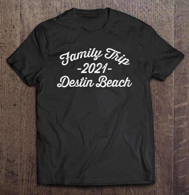 

Family Trip 2021 Destin Beach Florida Vintage Group Vacation T-Shirt Streetwear T Shirt Man T-Shirts Man Blouse T-Shirt Tops
