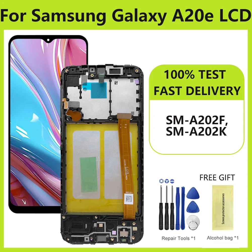 5 8 ''экран для Samsung Galaxy A20e SM-A202F LCD дисплей Сенсорная панель экран дигитайзер